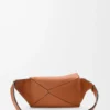Small Puzzle bumbag in classic calfskin Tan