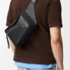 Small Puzzle bumbag in grained calfskin Black