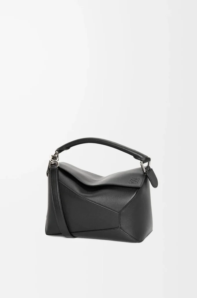 Small Puzzle Edge bag in classic calfskin Black Small Puzzle Edge bag in classic calfskin Black