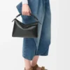 Small Puzzle Edge bag in classic calfskin Black Small Puzzle Edge bag in classic calfskin Black