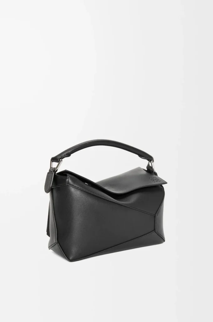 Small Puzzle Edge bag in classic calfskin Black Small Puzzle Edge bag in classic calfskin Black