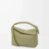 Small Puzzle Edge bag in classic calfskin Eucalyptus Green Small Puzzle Edge bag in classic calfskin Eucalyptus Green