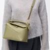 Small Puzzle Edge bag in classic calfskin Eucalyptus Green Small Puzzle Edge bag in classic calfskin Eucalyptus Green