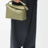 Small Puzzle Edge bag in classic calfskin Eucalyptus Green Small Puzzle Edge bag in classic calfskin Eucalyptus Green