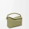 Small Puzzle Edge bag in classic calfskin Eucalyptus Green Small Puzzle Edge bag in classic calfskin Eucalyptus Green