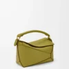 Small Puzzle Edge bag in classic calfskin Light Moss Small Puzzle Edge bag in classic calfskin Light Moss