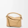 Small Puzzle Edge bag in classic calfskin Silk Beige Small Puzzle Edge bag in classic calfskin Silk Beige
