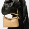 Small Puzzle Edge bag in classic calfskin Silk Beige Small Puzzle Edge bag in classic calfskin Silk Beige
