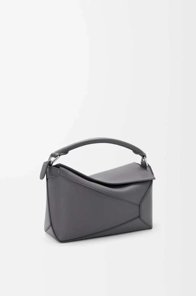 Small Puzzle Edge bag in classic calfskin Slate Small Puzzle Edge bag in classic calfskin Slate