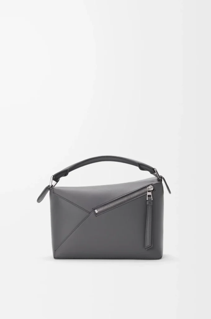 Small Puzzle Edge bag in classic calfskin Slate Small Puzzle Edge bag in classic calfskin Slate