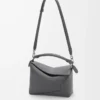 Small Puzzle Edge bag in classic calfskin Slate Small Puzzle Edge bag in classic calfskin Slate