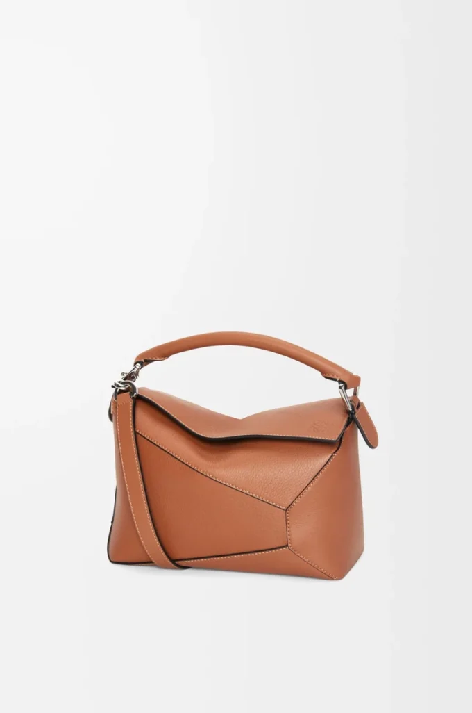 Small Puzzle Edge bag in classic calfskin Tan Small Puzzle Edge bag in classic calfskin Tan