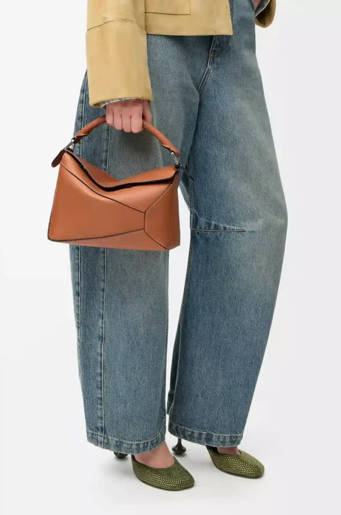 Small Puzzle Edge bag in classic calfskin Tan Small Puzzle Edge bag in classic calfskin Tan