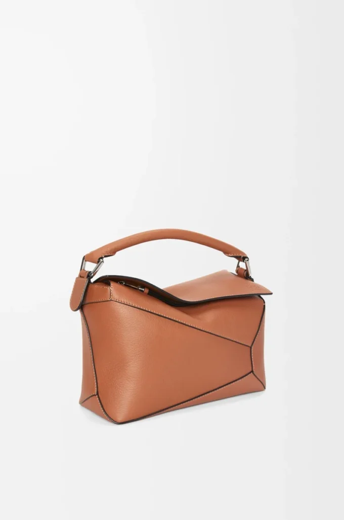 Small Puzzle Edge bag in classic calfskin Tan Small Puzzle Edge bag in classic calfskin Tan
