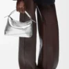 Small Puzzle Edge bag in laminated lambskin Silver Small Puzzle Edge bag in laminated lambskin Silver