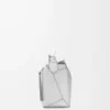 Small Puzzle Edge bag in laminated lambskin Silver Small Puzzle Edge bag in laminated lambskin Silver