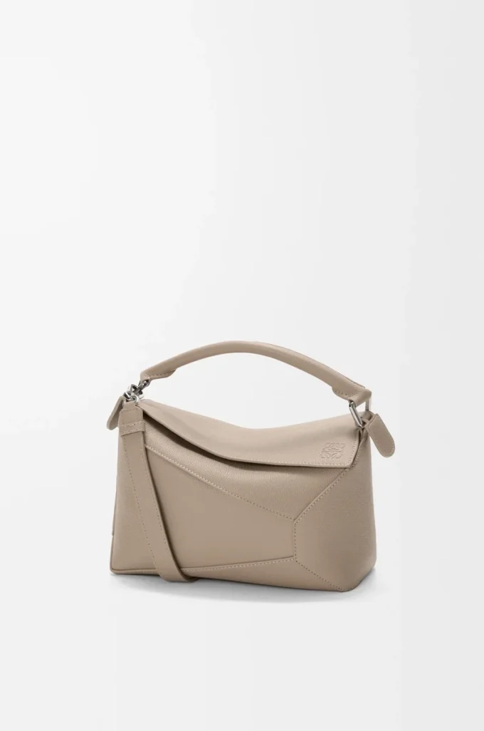 Small Puzzle Edge bag in soft grained calfskin Clay Small Puzzle Edge bag in soft grained calfskin Clay