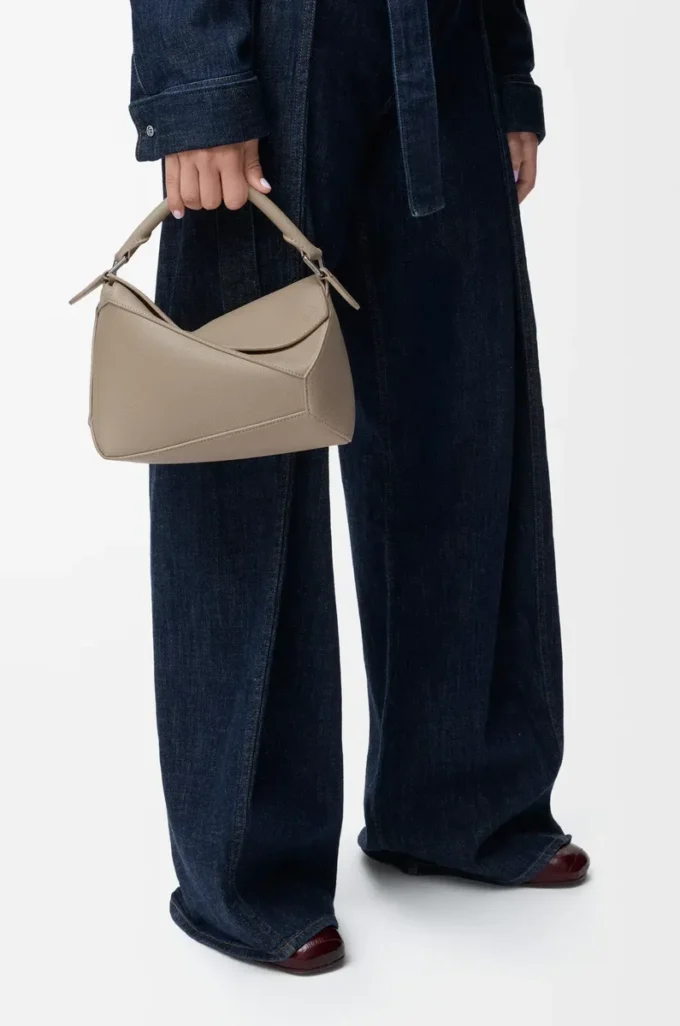 Small Puzzle Edge bag in soft grained calfskin Clay Small Puzzle Edge bag in soft grained calfskin Clay