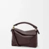 Small Puzzle Edge bag in soft grained calfskin Dark Chestnut Small Puzzle Edge bag in soft grained calfskin Dark Chestnut