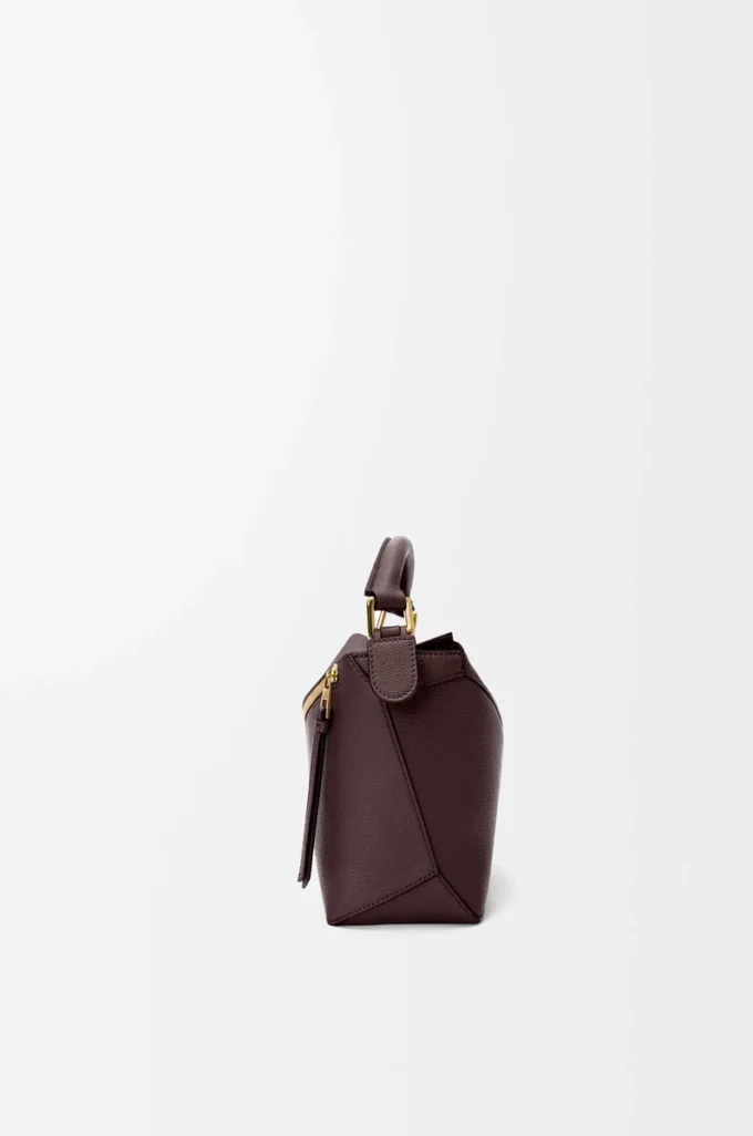 Small Puzzle Edge bag in soft grained calfskin Dark Chestnut Small Puzzle Edge bag in soft grained calfskin Dark Chestnut