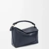Small Puzzle Edge bag in soft grained calfskin Deep Navy Small Puzzle Edge bag in soft grained calfskin Deep Navy