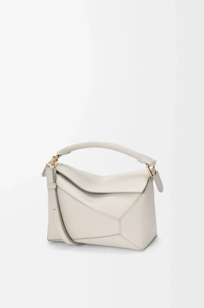 Small Puzzle Edge bag in soft grained calfskin Light Ghost Small Puzzle Edge bag in soft grained calfskin Light Ghost