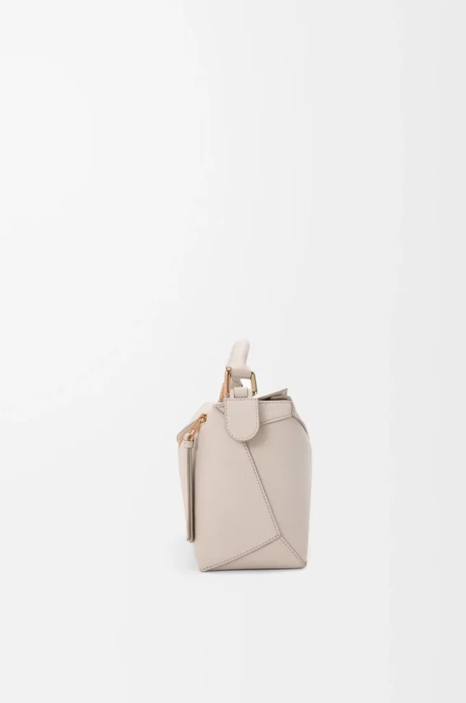 Small Puzzle Edge bag in soft grained calfskin Light Ghost Small Puzzle Edge bag in soft grained calfskin Light Ghost