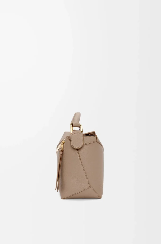 Small Puzzle Edge bag in soft grained calfskin Sand Small Puzzle Edge bag in soft grained calfskin Sand