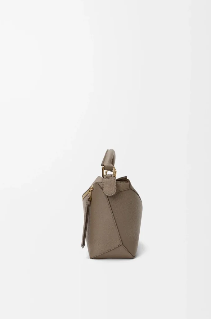 Small Puzzle Edge bag in soft grained calfskin Taupe Small Puzzle Edge bag in soft grained calfskin Taupe