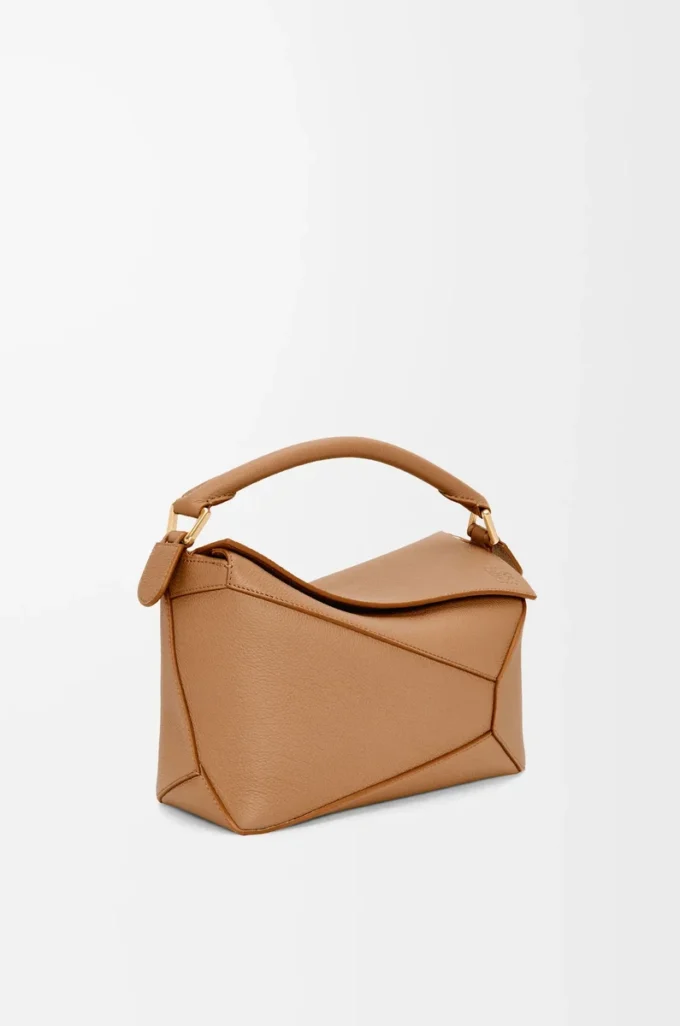 Small Puzzle Edge bag in soft grained calfskin Toffee Small Puzzle Edge bag in soft grained calfskin Toffee