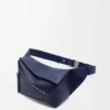 Small Puzzle Edge bumbag in classic calfskin Abyss Blue