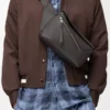Small Puzzle Edge bumbag in classic calfskin Dark Grey