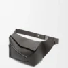 Small Puzzle Edge bumbag in classic calfskin Dark Grey