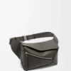 Small Puzzle Edge bumbag in classic calfskin Dark Grey