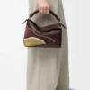 Small Puzzle Edge Landscape bag in nappa calfskin Chocolate/Light Moss Small Puzzle Edge Landscape bag in nappa calfskin Chocolate/Light Moss