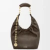 Small Squeeze bag in mellow nappa lambskin Chocolate Small Squeeze bag in mellow nappa lambskin Chocolate
