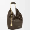 Small Squeeze bag in mellow nappa lambskin Chocolate Small Squeeze bag in mellow nappa lambskin Chocolate
