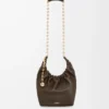Small Squeeze bag in mellow nappa lambskin Chocolate Small Squeeze bag in mellow nappa lambskin Chocolate