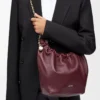 Small Squeeze bag in mellow nappa lambskin Dark Burgundy