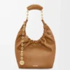 Small Squeeze bag in mellow nappa lambskin Oak Small Squeeze bag in mellow nappa lambskin Oak