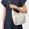 Small Squeeze bag in mellow nappa lambskin Sea Salt