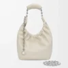 Small Squeeze bag in mellow nappa lambskin Sea Salt