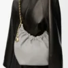Small Squeeze bag in mellow nappa lambskin Shell Grey Small Squeeze bag in mellow nappa lambskin Shell Grey