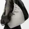 Small Squeeze bag in mellow nappa lambskin Shell Grey Small Squeeze bag in mellow nappa lambskin Shell Grey