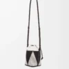 Small Treasure Bako bucket in canvas jacquard and calfskin Natural/Black Small Treasure Bako bucket in canvas jacquard and calfskin Natural/Black