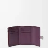 Small vertical wallet in soft grained calfskin Dirty Mauve/Squirrel Small vertical wallet in soft grained calfskin Dirty Mauve/Squirrel