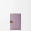 Small vertical wallet in soft grained calfskin Dirty Mauve/Squirrel Small vertical wallet in soft grained calfskin Dirty Mauve/Squirrel