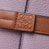 Small vertical wallet in soft grained calfskin Dirty Mauve/Squirrel Small vertical wallet in soft grained calfskin Dirty Mauve/Squirrel