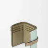 Small vertical wallet in soft grained calfskin Frozen/Clay Small vertical wallet in soft grained calfskin Frozen/Clay