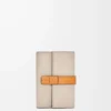 Small vertical wallet in soft grained calfskin Light Oat/Honey Small vertical wallet in soft grained calfskin Light Oat/Honey
